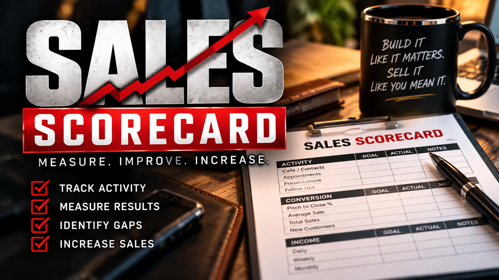 The Sales Scorecard activity challenge worksheet by Michael Lavrenz
